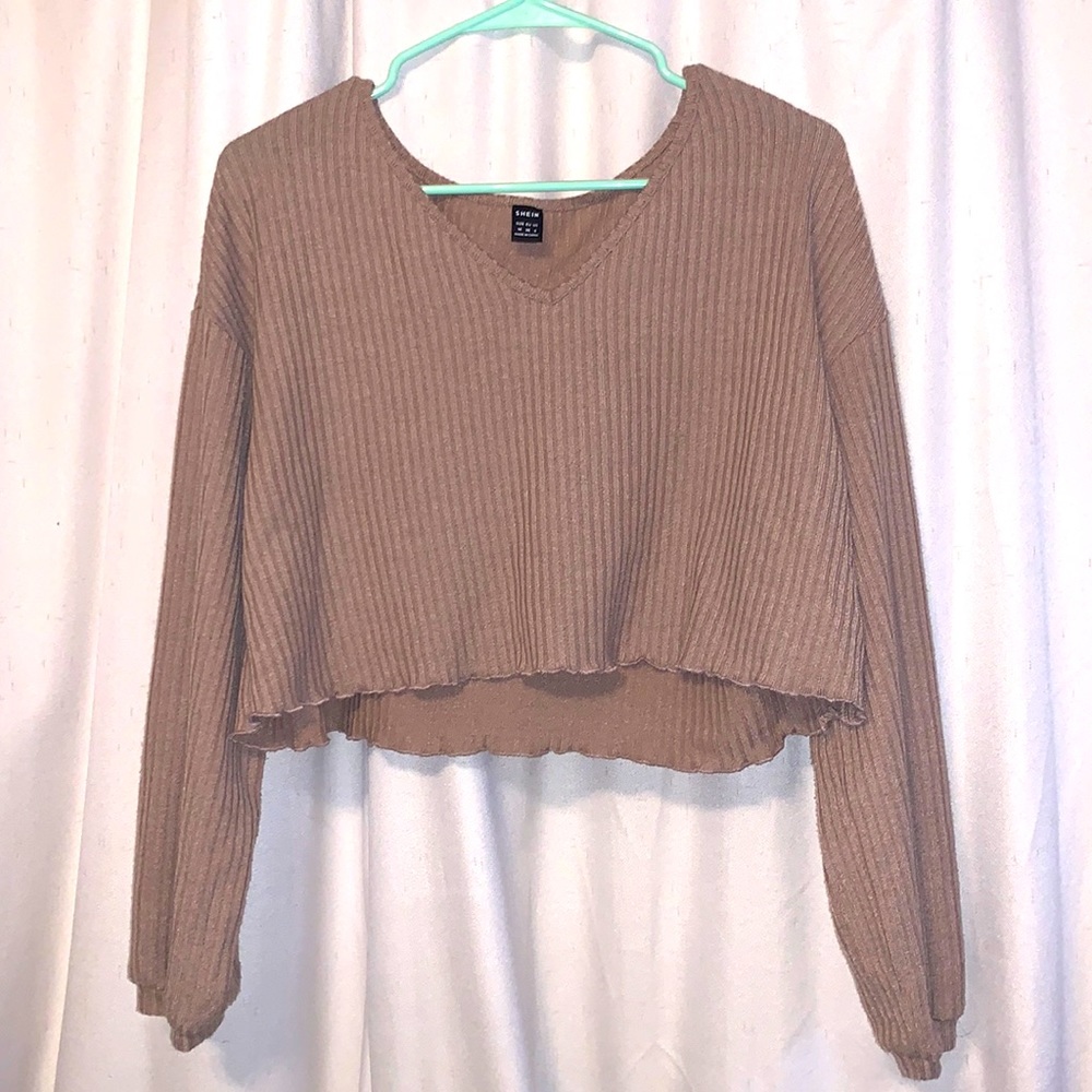 Light Brown SHEIN crop top M